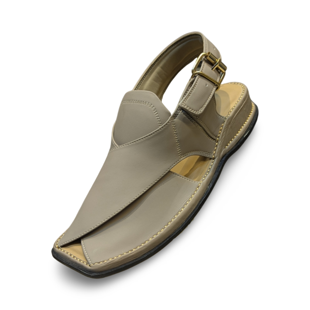 Classic Beige Peshawari Chappal
