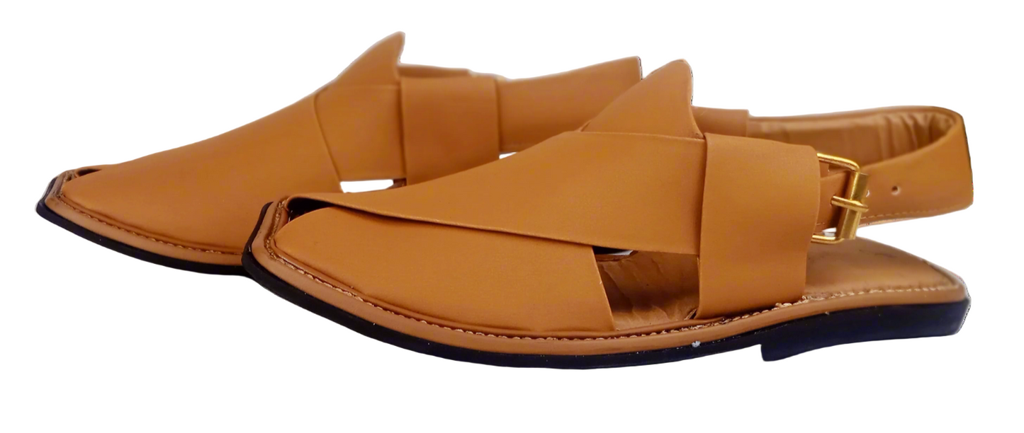 Classic Tan Peshawari Chappal