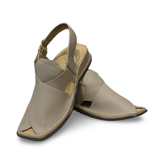 Classic Beige Peshawari Chappal