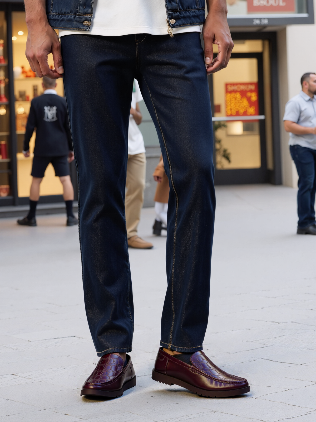 Classic Brown Textured Loafer