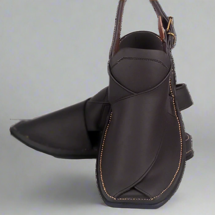 Premium Black Peshawari Chappal