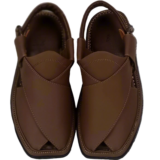 Classic Brown Peshawari Chappal