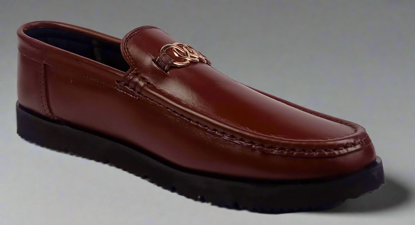 Signature Brown Leather Loafer