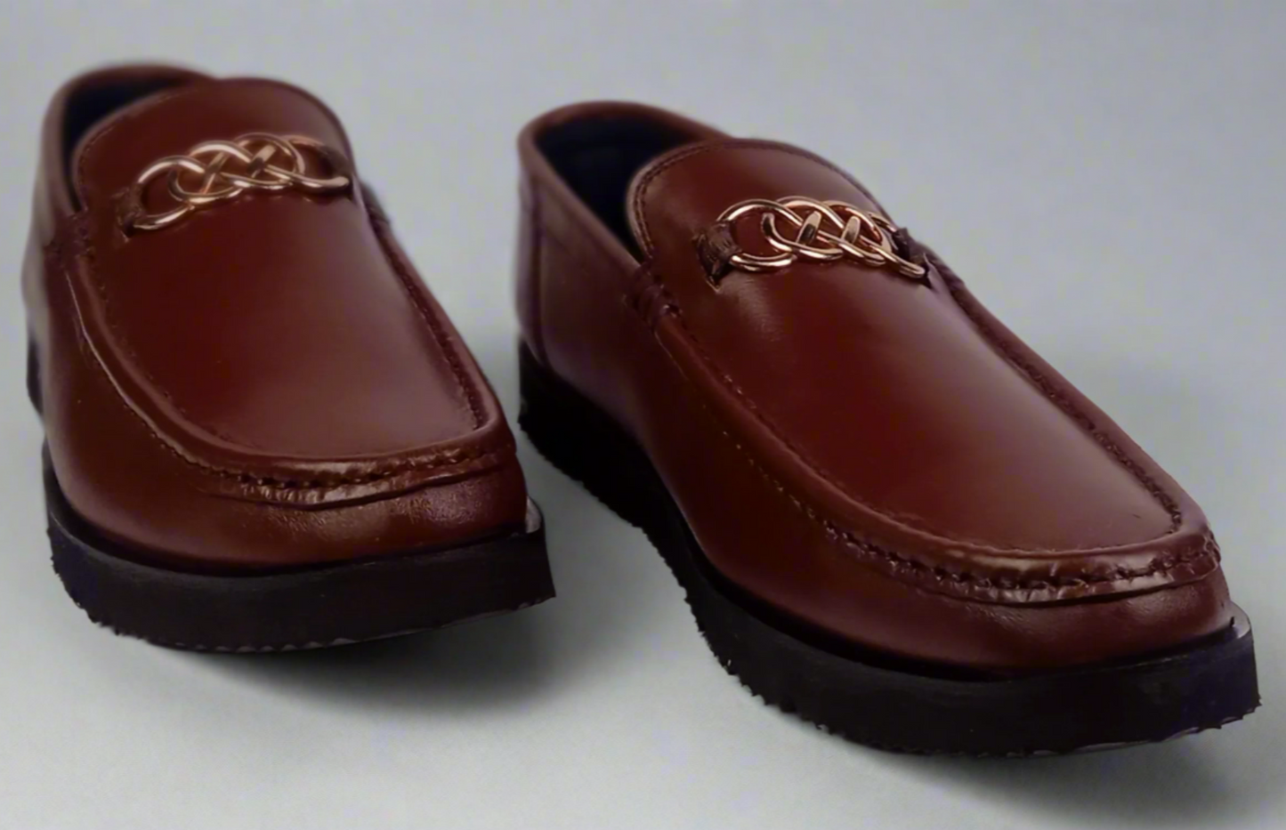 Signature Brown Leather Loafer