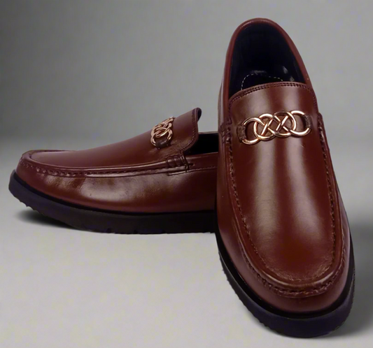 Signature Brown Leather Loafer