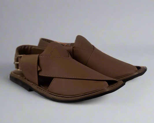Classic Brown Peshawari Chappal