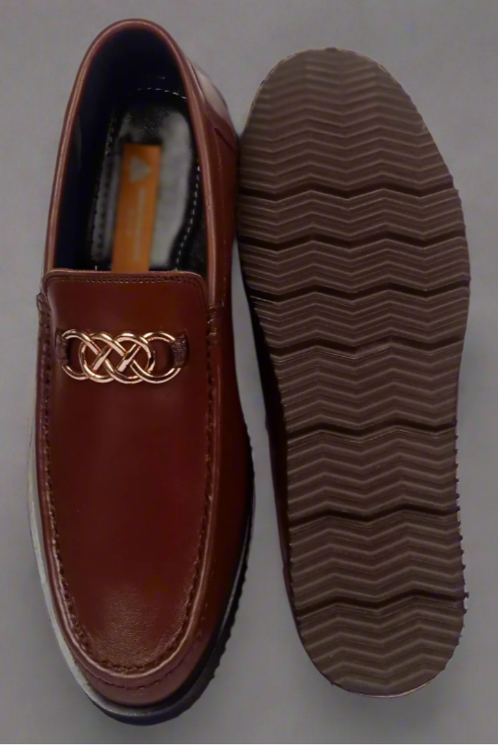 Signature Brown Leather Loafer