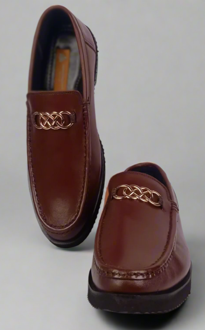 Signature Brown Leather Loafer