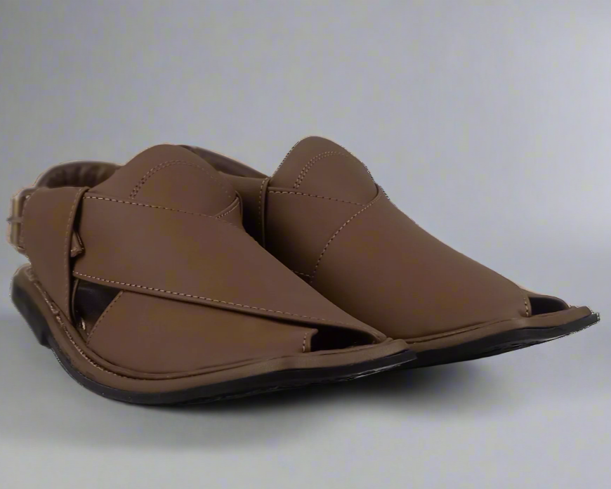 Classic Brown Peshawari Chappal