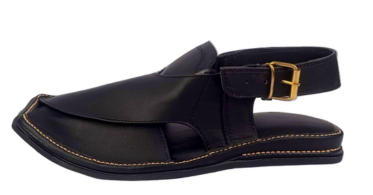 Classic Black Peshawari Chappal