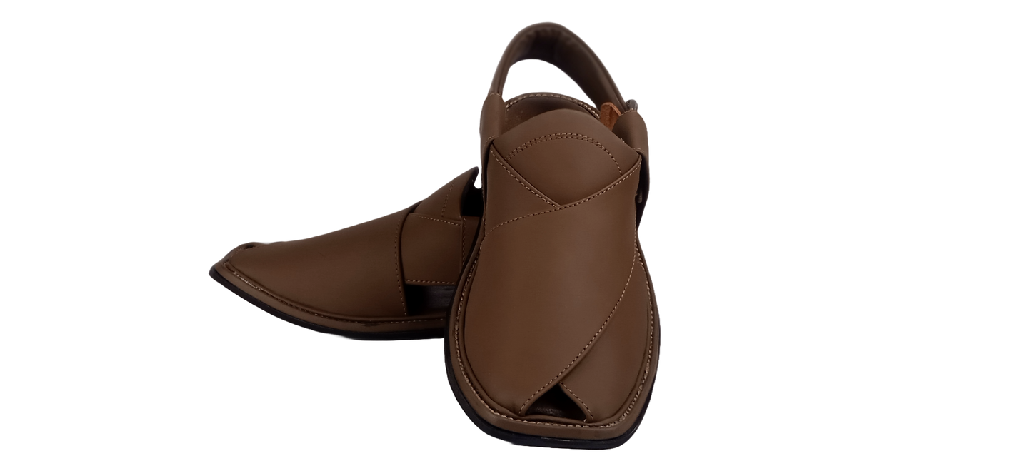 Classic Brown Peshawari Chappal