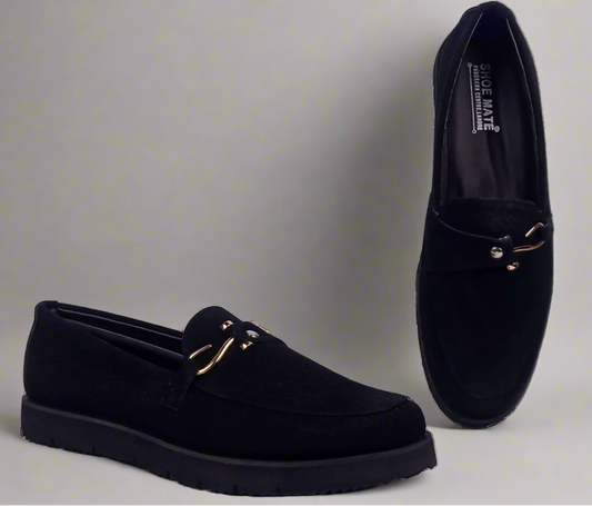Classic Black Suede Loafer