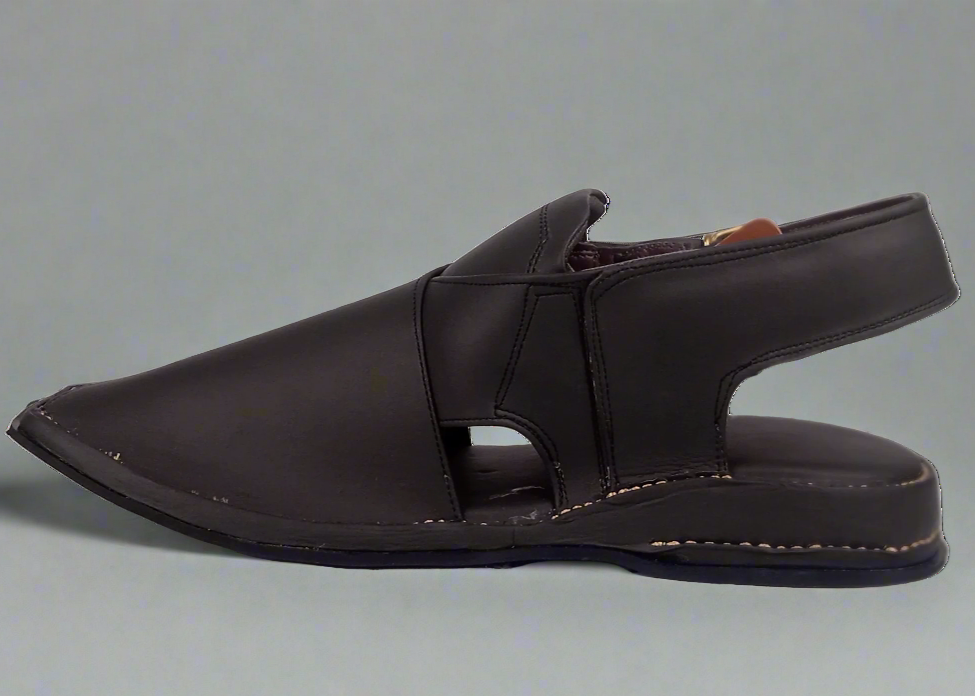 Premium Black Peshawari Chappal
